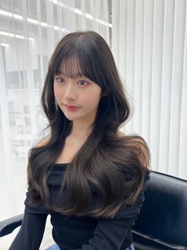 アマトウキョウ アユンチェ(AMA TOKYO×AYUNCHE) 韓国ヘア　2wayバング  レイヤーカット くびれヘア  顔周り