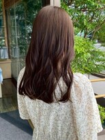 ベルフェミンアプレ(Belle femin Apres)&nbsp;ウェーブヘア ブラウンアッシュ イルミナカラー 透明感カラー