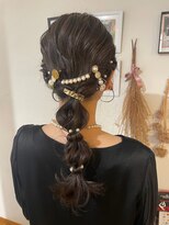 ロカ(Roca)&nbsp;編み下ろし☆結婚式☆お呼ばれヘア