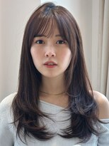 ノイ 銀座(noi)&nbsp;顔周りレイヤーカットくびれヘアミルクティーベージュカラー