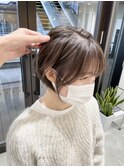白髪ぼかしハイライト　大人ショート　髪質改善