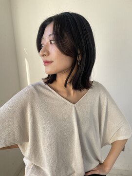 エクリ シセイドウ 麻布十番店(equri×SHISEIDO) 【麻布十番】ミディアムヘア