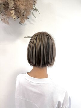 シルエット 美容室 アンブレラカラー 10代 20代 30代 ブリーチ デザインカラー