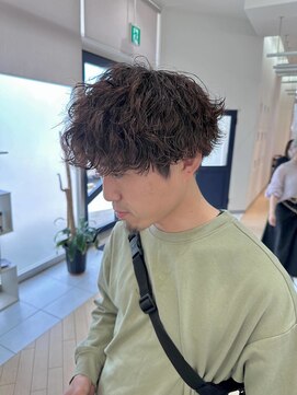 ユニ バイ マグ 長野店(Uni.by Mag) 波巻きスパイラルメンズマッシュツイストスパイラルパーマ