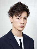 カットもパーマもイケメンパラダイス Men's天王寺 Men’s束感センターパート×ビジネス質感