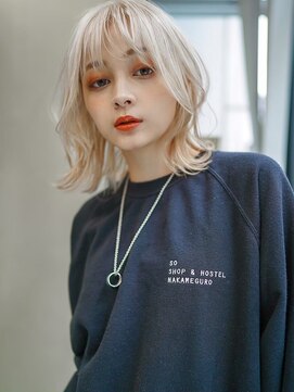 ギークス(GEEKS) 【GEEKS渋谷】ホワイトブリーチ/冬カラー/ハッシュカット/ウルフ