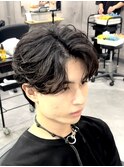 【フェザーパーマ】ニュアンスフェザー センターパート