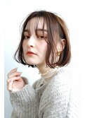 ボブミルクティーブロンドダークブルーワンホンレイヤー30代40代