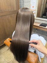 美容室カードル 新小岩店(Cadre)&nbsp;ブリーチなしダブルカラー/シアーグレージュ/髪質改善