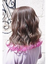 ティンク 天神(Tink)&nbsp;裾カラー/マロウピンク/ミディ