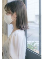 ホワイトルーム(White Room) ナチュラルアッシュベージュのボブ♪