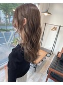 ハイライト ベージュカラー
