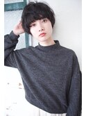 小顔マッシュショート/ダークアッシュ/韓国風マッシュ◎錦糸町