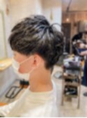 髪質改善デジタルパーマミニウルフくすみブルーテラコッタ(所沢)
