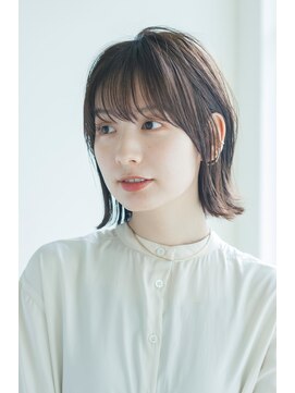 ガーデン タチカワ(garden tachikawa) 暗髪×ロブ×シースルーバング×オーガニックヘア