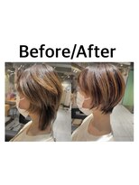 リーオオサカ(Lee Osaka)&nbsp;【Lee大阪店】大人ショートで横顔美人/新出奈津樹