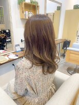 リソル(risol)&nbsp;【risol 弘明寺】モノトーンベージュ×韓国風ゆるふわスタイル