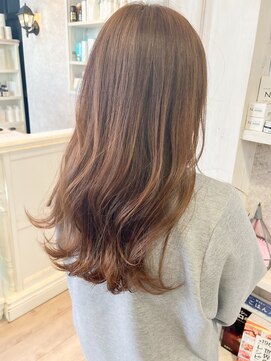 キャアリー(Caary) 福山人気caaryショコラベージュメルティーカラー巻き髪ロング