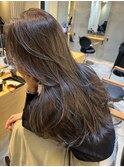 髪質改善＊ロングレイヤーグレーベージュ＊美髪【Zina船橋】