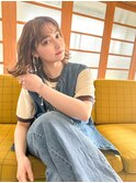 【SeeK NEXT】ミディアムボブ/切りっぱなしボブ/ハイトーン