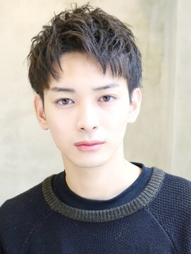 クロト 福岡本店(KUROT) ツーブロック刈り上げビジネス短髪束感黒髪アップバング