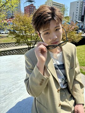 エルオム(EL.HOMME) 韓流ニュアンス＆ダウンパーマ コンマバングスタイル