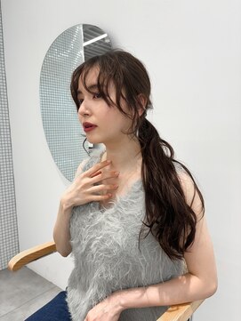 ジョエミバイアンアミ(joemi by Un ami) ニュアンスロングカールヘア×前髪パーマ