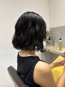 トマト(TOMTO) 【RYOHEI】コテ巻き風パーマ_ボブパーマ_黒髪パーマ