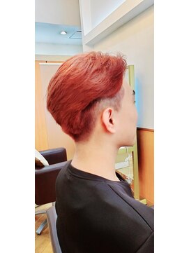 松本平太郎美容室 浦安店 レッドピンクのカラー/30代40代50代60代