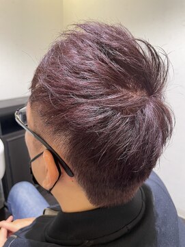 ルシードスタイル リム(LUCIDO STYLE Rim) メンズ×ピンクバイオレット