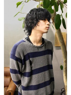 ニール シトロン 名古屋 伏見 丸の内(NEELU citron) ミディアムメンズパーマニュアンスパーマスパイラルパーマ