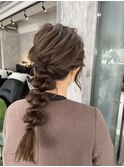 編みおろしアレンジ