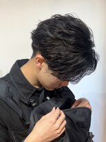 オーバー 町田店(OVER)&nbsp;フェザーパーマ【町田/メンズ/パーマ/眉毛/ブリーチ】