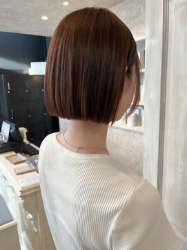 キャアリー(Caary) 福山人気髪質改善ストレート切りっぱなしボブ艶髪簡単縮毛矯正