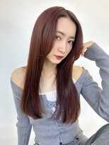 ルービック 京橋(Rubik's)&nbsp;【シルキーグロス×チェリーブラウン】艶感ストレートロング