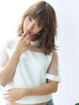 ヴィヴィ(VIVIE) ラウンドマッシュバング重軽レイヤーアッシュベージュブラウン