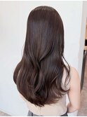 チョコレートグレージュ/韓国ヘア/レイヤーカット