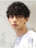 大人の波巻きスパイラルパーマ