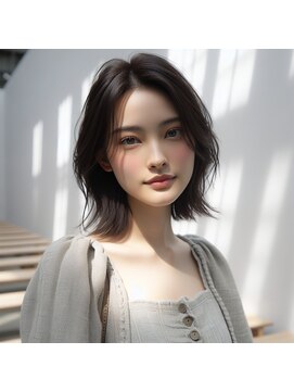 ヘアーズ ベリー 古川橋店(hairs BERRY) ★髪質改善ひし形ソフトウルフ簡単小顔美髪ツヤ髪Cカーブカット
