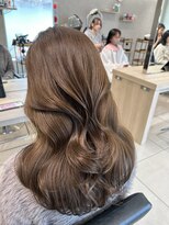 アッシュ 高幡不動店(Ash) 韓国ヘア髪質改善ブリーチなしダブルカラーアッシュベージュ