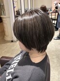 白髪ぼかしハイライトナチュラルめ