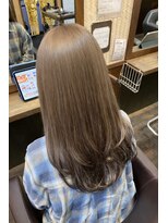 ジャスミンバイカルフール(JASMINE by carrefour)&nbsp;ミルクティーベージュ×裾ブラウン