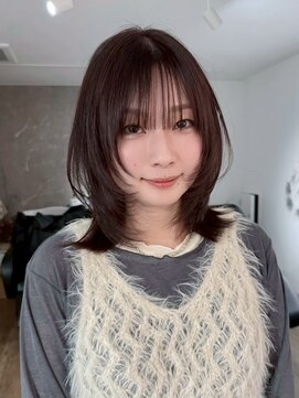 エトワ 中央店(etoi) 大分ハッシュカット胸上鎖骨下ミディアムレイヤースタイルかるめ