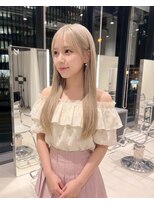 ハーツオオサカ(HE:ARTS OSAKA)&nbsp;韓国エギョモリカット　似合わせバングで小顔スタイル