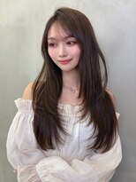 ロンドルーチェ 心斎橋(Lond luce)&nbsp;ワンホンレイヤー×ダークブルー［髪質改善/縮毛矯正］