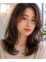 ヘアアンドメイク アース 入間店(HAIR&MAKE EARTH) ナチュラルレイヤーミディ