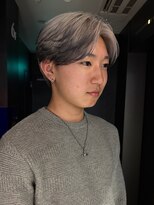 サンクマーケット 渋谷(cinq MARKET) ミルクティーグレージュの毛流れセンターパートエンドカラー