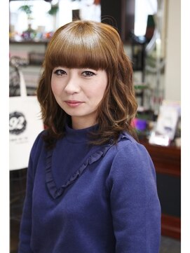 スフィーダ(SFIDA) 厚めバング＆ナチュラルパーマ