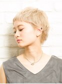 【DaB】ベビーショート「オン眉ワイドバング」ペールベージュ