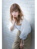 ヘアーアートシフォン 池袋西口店(Hair art chiffon)&nbsp;ミニマムボブモードジグザグバング3Dカラーノットヘアブルージュ